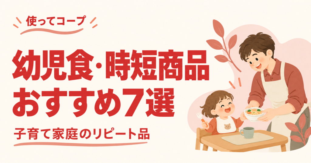 パパ目線で紹介するコープデリの幼児食・時短商品