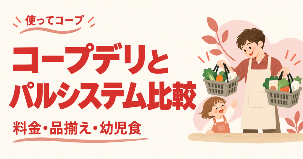 パパ目線で紹介するコープデリのパルシステム比較